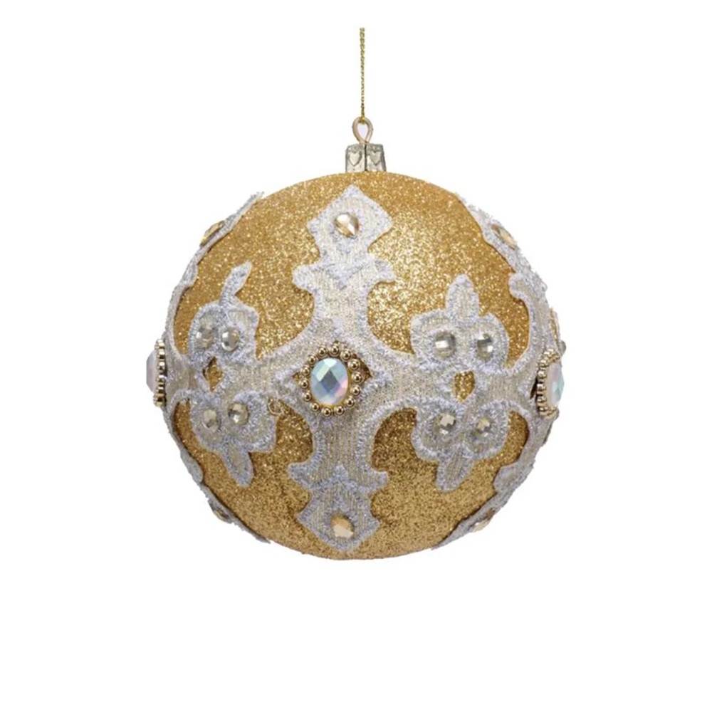 Gold and Silver Holiday Ornament